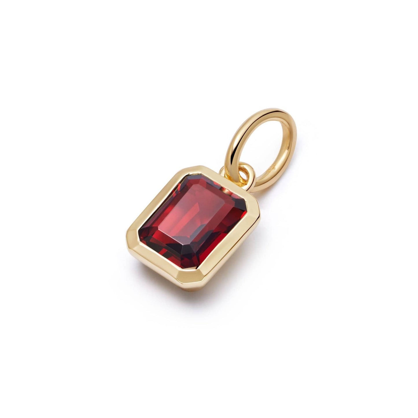 18K Gold Plated Stainless Steel 12 Birthstone Pendant Necklace - STELLA MARGARITA