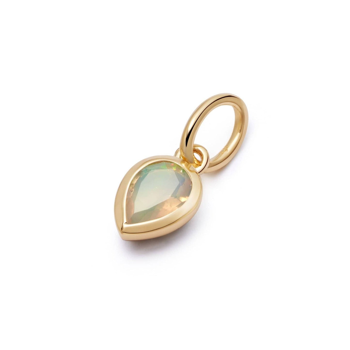 18K Gold Plated Stainless Steel 12 Birthstone Pendant Necklace - STELLA MARGARITA