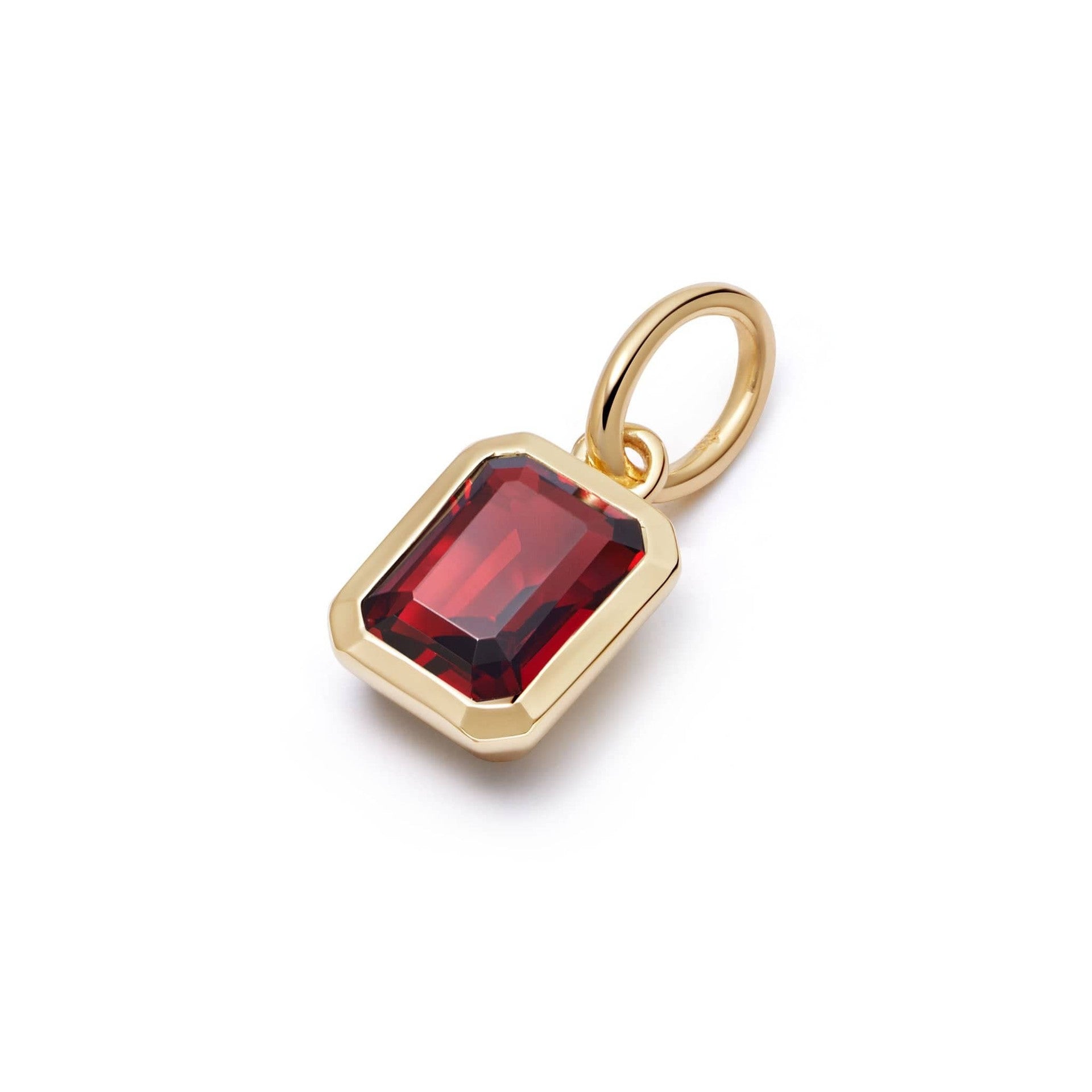 18K Gold Plated Stainless Steel 12 Birthstone Pendant Necklace - STELLA MARGARITA