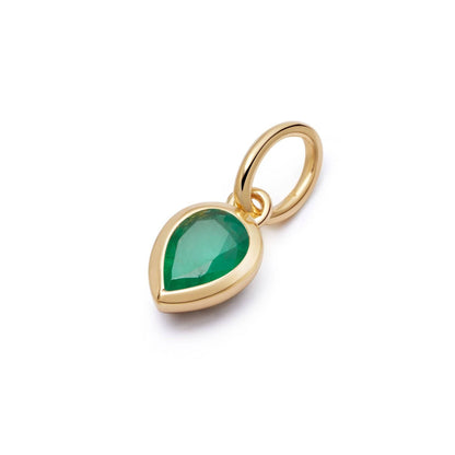 18K Gold Plated Stainless Steel 12 Birthstone Pendant Necklace - STELLA MARGARITA
