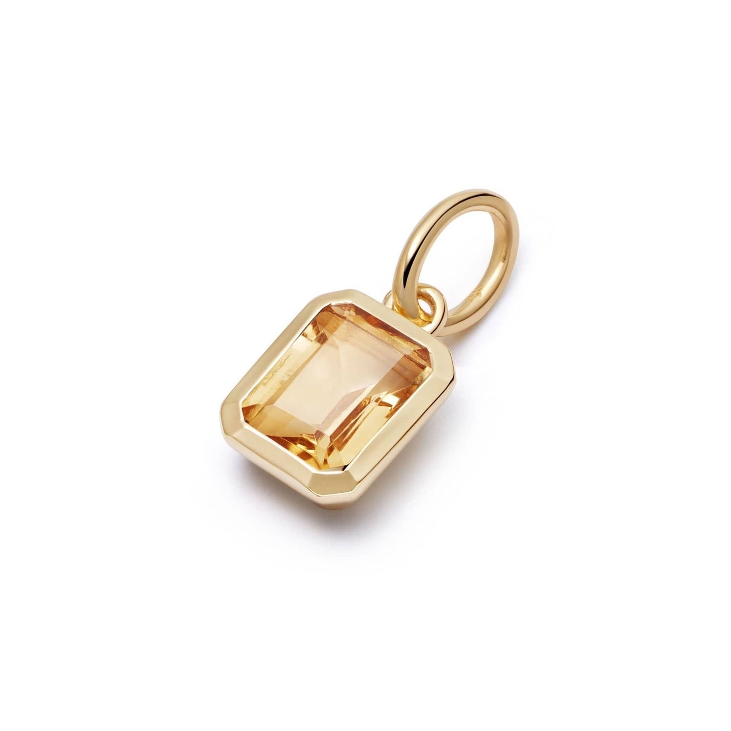 18K Gold Plated Stainless Steel 12 Birthstone Pendant Necklace - STELLA MARGARITA