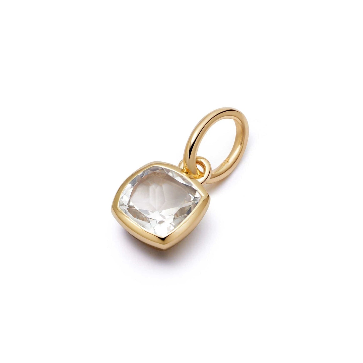 18K Gold Plated Stainless Steel 12 Birthstone Pendant Necklace - STELLA MARGARITA
