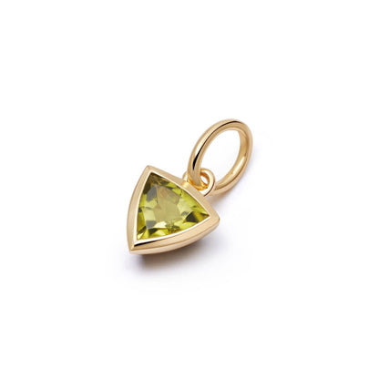 18K Gold Plated Stainless Steel 12 Birthstone Pendant Necklace - STELLA MARGARITA