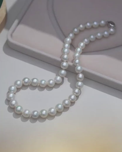 7.0-7.5mm White Freshwater Pearl Necklace